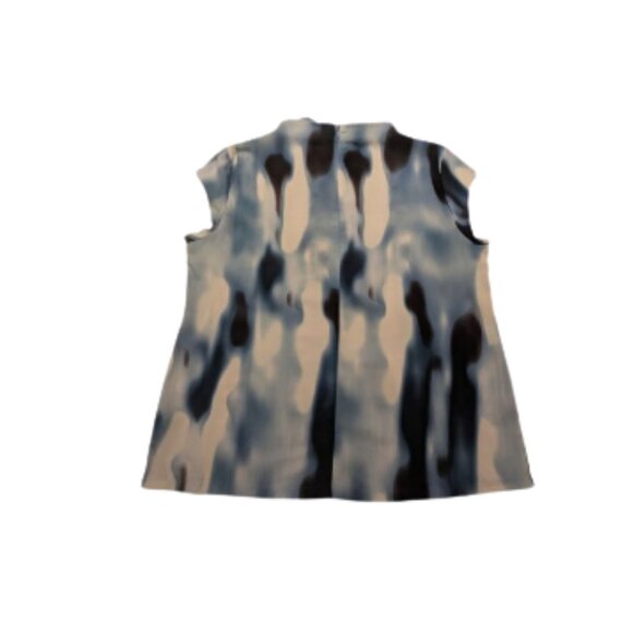⚡Calvin Klein Abstract Blue Blouse – Size L – EUC - Picture 3 of 5
